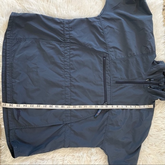 L.L Bean | Zip-up Hooded Windbreaker Blue - Picture 6 of 11